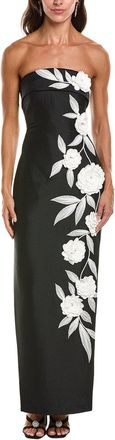 Badgley Mischka Floral Gown