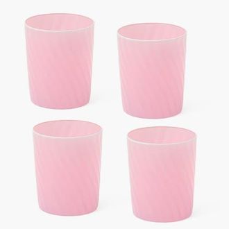 Mrs. Alice Swirl Water Glasses in Pink at Nordstrom