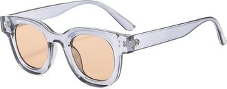 Generic Small Frame Men Outdoor Sunglasses Vacation Women Sports Decorative Sun Glasses(Grey)