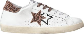 2Star Prime Star Sneaker - Dames - Sneakers - Wit - 37 EU - Leer - Schoenen