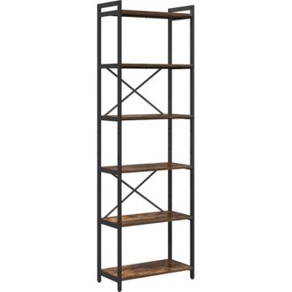 vidaXL Bookcase Smoked oak 60 x 30 x 188 cm Engineered wood vidaXL