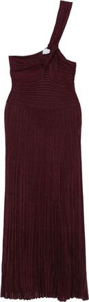 Gabriela Hearst Abito monospalla plissettato - Rosso