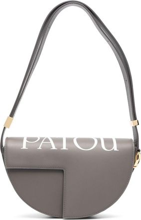 Patou Le Patou logo-print shoulder bag - women - Leather - OS - Grey
