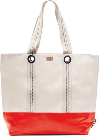 Frances Valentine Summer XL Canvas Tote in Natural/orange at Nordstrom