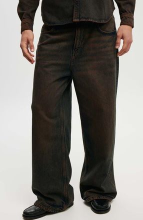 Cotton On Mens Super Baggy Jean in Mocha at Nordstrom, Size 3432