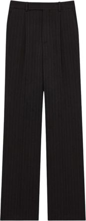 Saint Laurent Pantalon Base Pu22 V - Dames - Broeken - Zwart - Maat: S