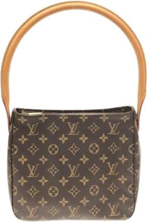 Louis Vuitton Pre-owned Shoulder Bags, female, Brown, Size: ONE SIZE Pre-owned Looping Monogram Shoulder Bag