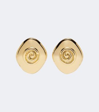 D&eacute;hanche D&eacute;hanche Koru 14kt gold-plated stud earrings