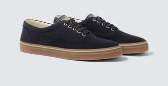 Brunello Cucinelli Zapatillas de ante con piel