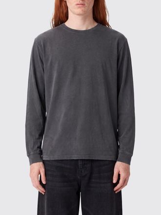 Golden Goose T-shirt a maniche lunghe in cotone con scollo a girocollo