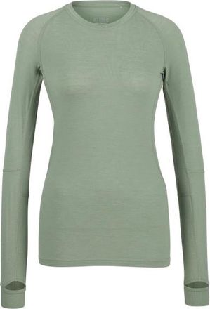 Stoic MerinoMesh150 SadjemSt. L/S Merinoshirt f&uuml;r Damen | gr&uuml;n