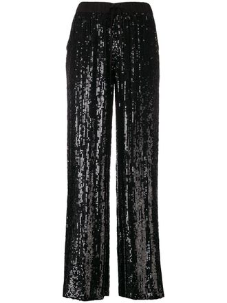 P.A.R.O.S.H. broek met pailletten - Zwart