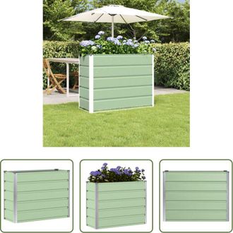 vidaXL vidaXL Vaso per piante - Fioriera Verde 100 x 40 x 75 cm Acciaio