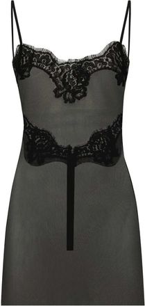 Dolce & Gabbana Canotta Con Rifinitura In Pizzo-Donna