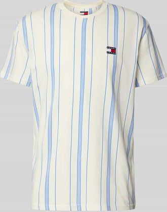 Tommy Jeans Regular Fit T-Shirt aus reine Baumwolle in Offwhite, Größe XL