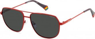Polaroid Womens PLD-6195-S-X-0Z3 PLD 6195 S X 58 0Z3 Sunglasses - Red - One Size
