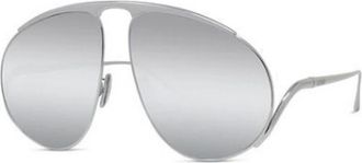 Loewe Signature Aviator Zonnebril - Dames - Zonnebrillen - Grijs - 61 MM - Nylon - Accessoires