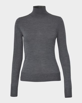 Carolina Herrera Turtleneck Wool-Silk Sweater
