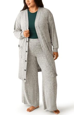 Kindred Bravely CozyKnit Long Cardigan in Grey Heather at Nordstrom, Size Medium