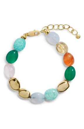 Monica Vinader Rio Multistone Bracelet in 18K Gold Vermeil at Nordstrom