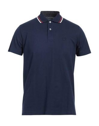 Tシャツ・カットソー ERMENEGILDO ZEGNA Men Polo Shirts RE8C90A C10412 Blue Z Zegna - Contrast-Tipped Logo-Appliquéd TECHMERINO Wool
