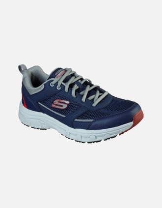 Skechers Mens Skechers Mens Oak Canyon Verketta 51898-NVGY Navy/Grey Lace Up Shoes - Size: UK 12 / eu 47.5 / us 13