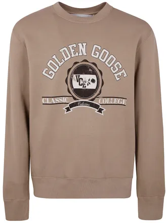 Golden Goose Journey ManS Crew Neck Sweatshirt Dyed Cotton Fleece W