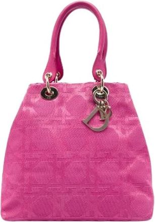 Dior Pre-owned Canvas Tote - Dames - Vintage Handtas - Roze - ONE Size - Leer - Vintage
