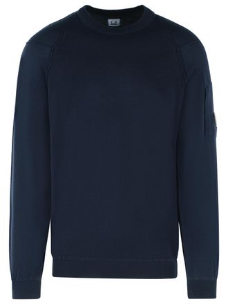 C.P. Company Blauer Baumwollpullover