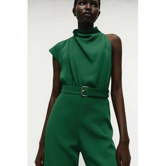 Mango jumpsuit groen