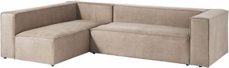 Massivmoebel24 brugge Divano angolare - stoffa / beige 175x+D3049:D308992x64