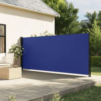 vidaXL Toldo Lateral Retr&aacute;ctil Azul 160x600 Cm Vidaxl
