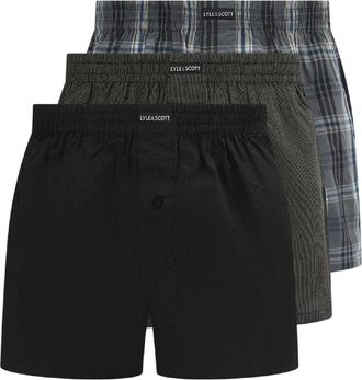 Lyle & Scott Robinson-boxershorts voor heren (set van 3) (Zwart)