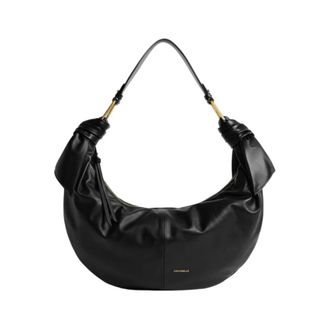 Coccinelle Furoshiki Grote Schoudertas - Dames - Schoudertassen - Zwart - ONE Size - Leer - Tassen