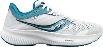 Saucony Womens Ride 16 Sneaker In White/ink