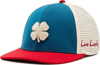 Black Clover Gamer 1 Adjustable Hat Baseball Caps Blue/Red/White Clover, Nylon/Spandex