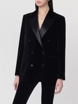 Golden Goose velvet jacket satin lapels double breasted