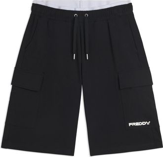 Freddy Pantaloncini corti wide leg in jersey con tasche laterali