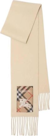 Burberry Check Label Cashmere Scarf