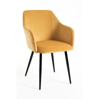 Regalos Miguel Packs Sillas Comedor - Pack 4 Sillas Puan Terciopelo - Mostaza