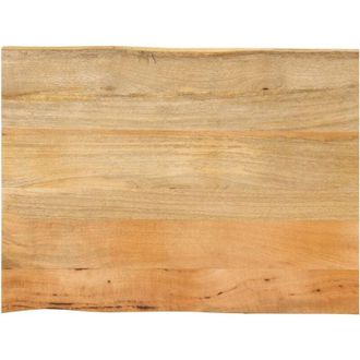 vidaXL vidaXL Piano per Tavolo 70x60x3,8cm Bordi Vivi in Legno Massello Mango