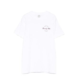 Sporty & Rich Tops, Heren, Wit, XS, Katoen, Beverly Hills T-shirt