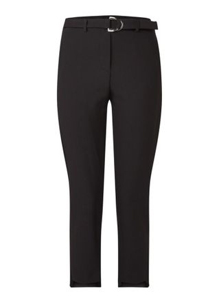 Maje Palma cropped pantalon met ceintuur