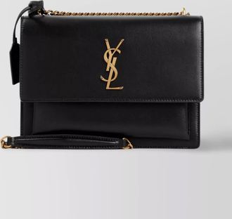 Saint Laurent chain strap shoulder bag with gold hardware