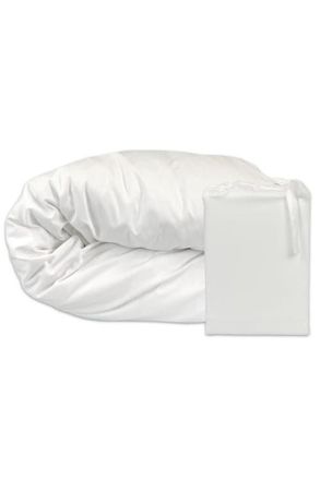 BedVoyage Melange Viscose Cotton Duvet Cover - Breathable & Cozy Comfort in Snow at Nordstrom, Size Queen