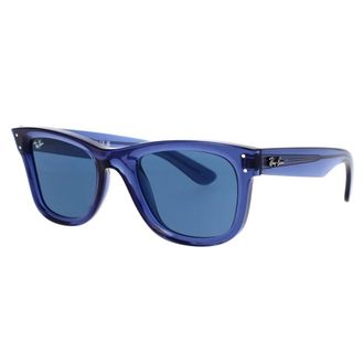 Ray-Ban Wayfarer Reverse Zonnebril Blauw Donker - unisex - Zonnebrillen - Blauw - 53 MM - Accessoires