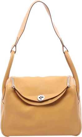 Herm&egrave;s Borsa a spalla Lindy 30 in pelle Swift 2016 - Marrone