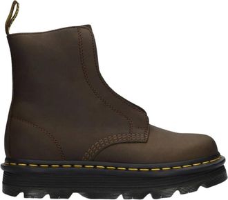 Dr. Martens Scarponcino Zeb Zag Laceless - Dames - Enkellaarsjes - Bruin - 37 EU - Schoenen