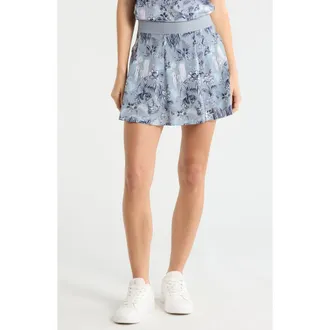 Greyson Night Lurk Phoenix Performance Print Skort in Bluestone at Nordstrom, Size X-Large