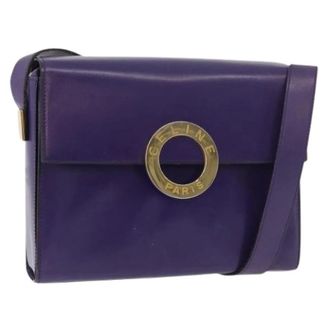 Celine Pre-owned Cross Body Bags, female, Purple, Size: ONE SIZE Pre-owned Vintage Shoulder Bag